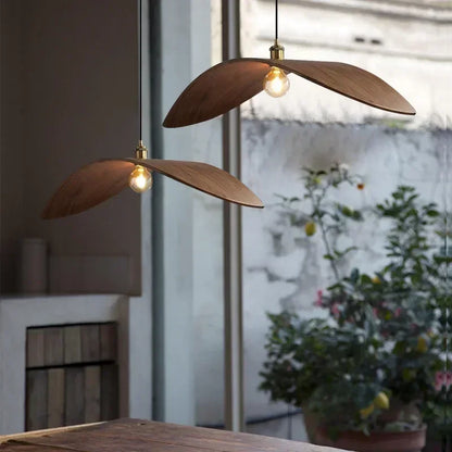 Chandelier - Modern Walnut Pendant
