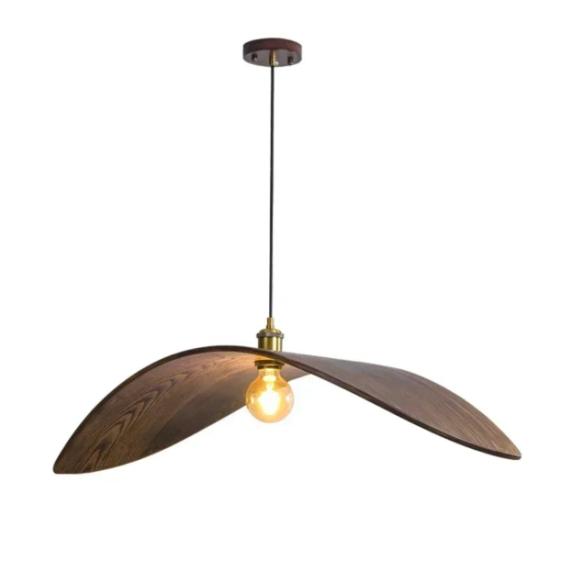 Chandelier - Modern Walnut Pendant