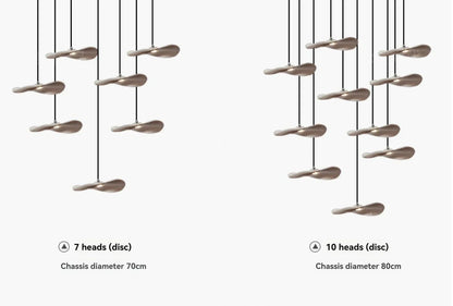 Chandelier - Multi-head Walnut