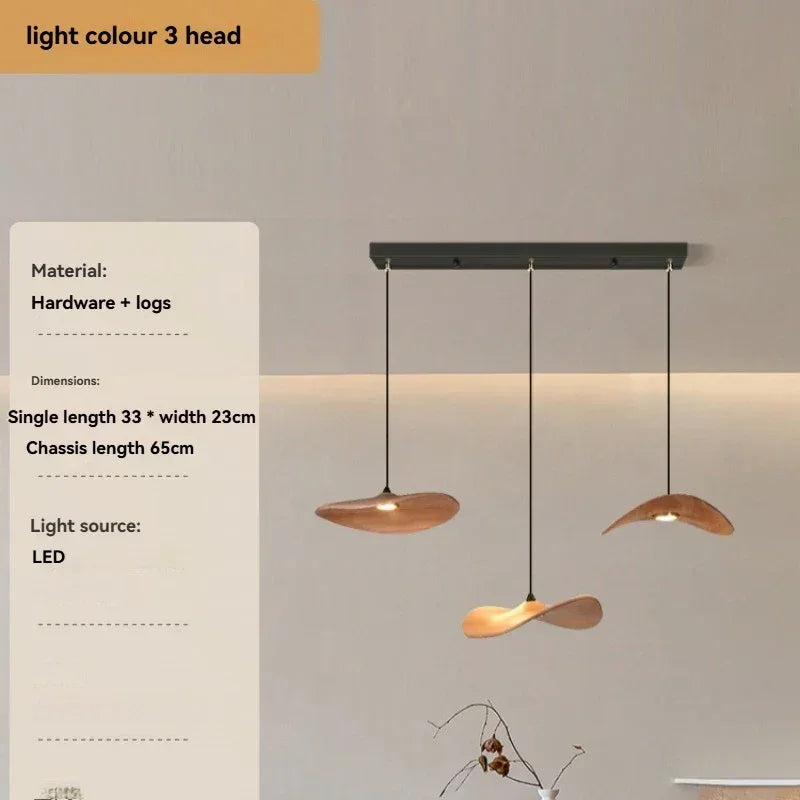 Chandelier - Multi-head Walnut
