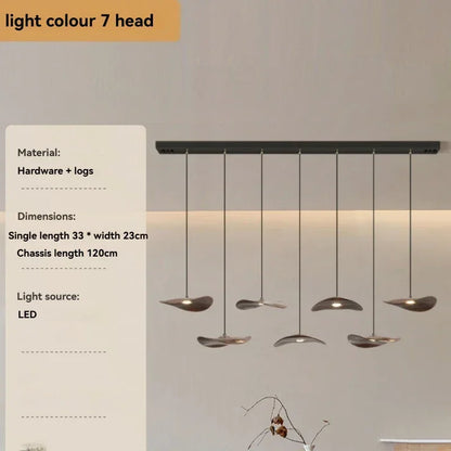 Chandelier - Multi-head Walnut