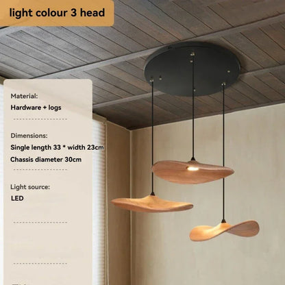 Chandelier - Multi-head Walnut