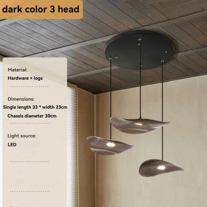 Chandelier - Multi-head Walnut