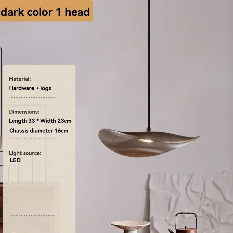 Chandelier - Multi-head Walnut