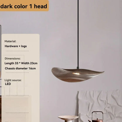 Chandelier - Multi-head Walnut