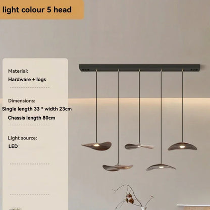 Chandelier - Multi-head Walnut