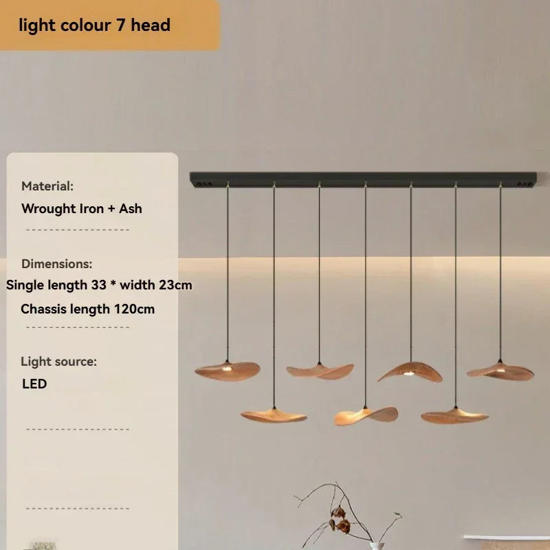 Chandelier - Multi-head Walnut
