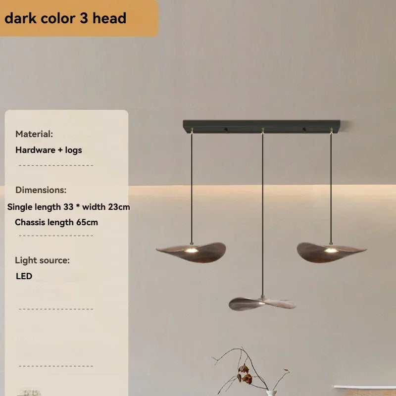 Chandelier - Multi-head Walnut