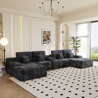 The Grand 150" Modular Sectional with Ottomans