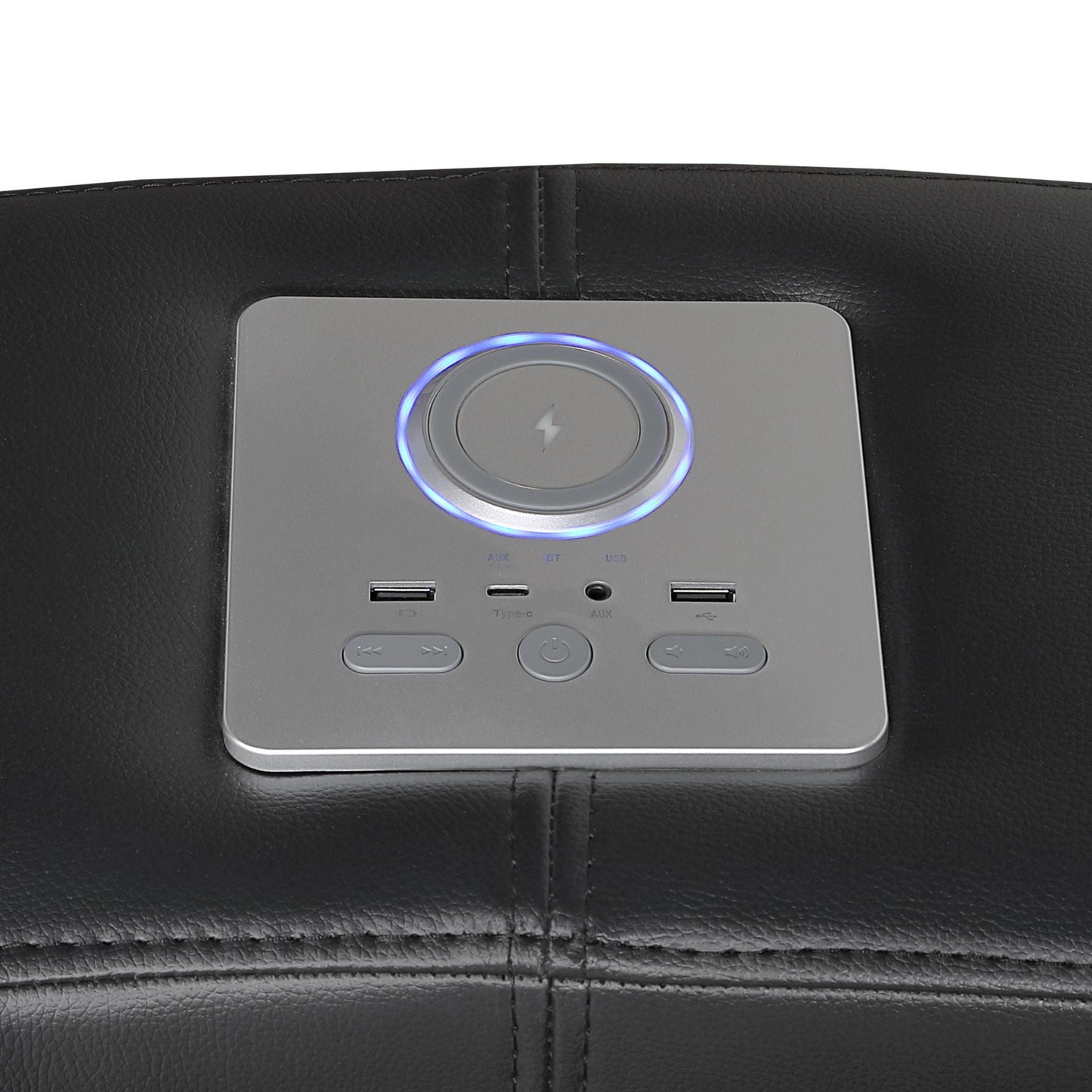 Nova - Sectional With Bluetooth Speaker, LED And Lifting Wine Cabinet
