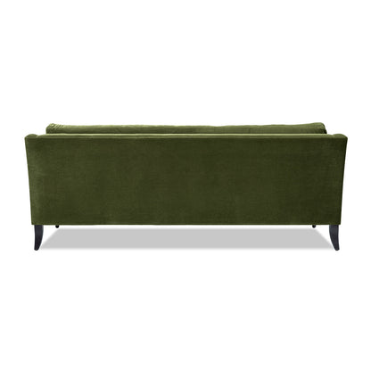 Josephine 84.5" Upholstered Modern Sofa, Olive