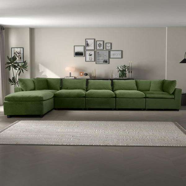 Hayward Olive Sectional Sofa