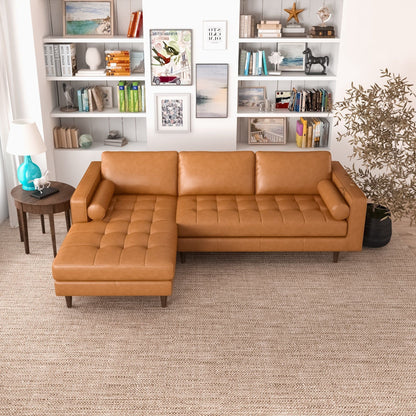 Anthony Mid-Century Corner Sectional Sofa
