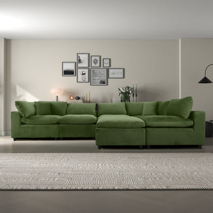 Hayward Olive Sectional Sofa