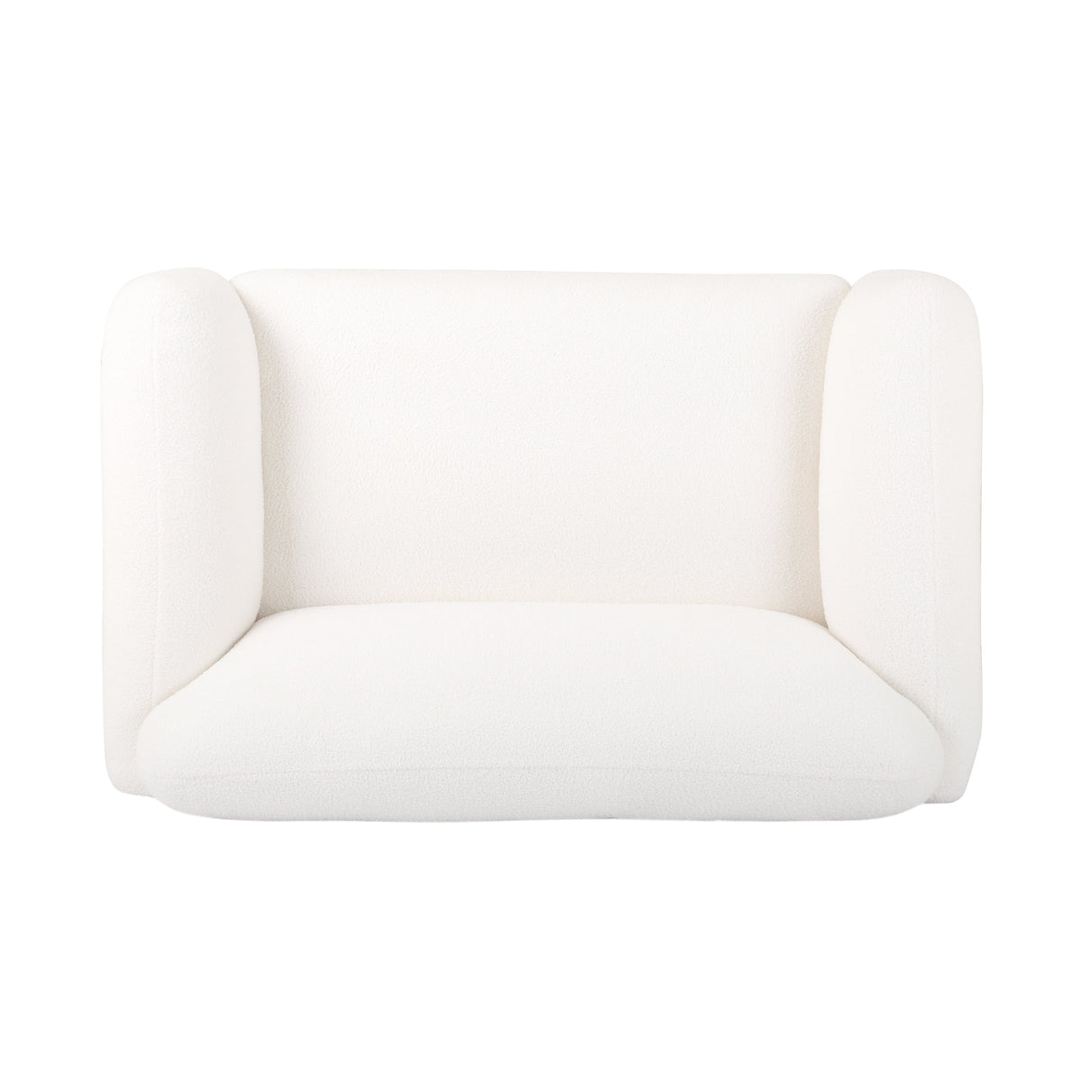 Bouclé Fabric Loveseat Sofa - 50 Inch