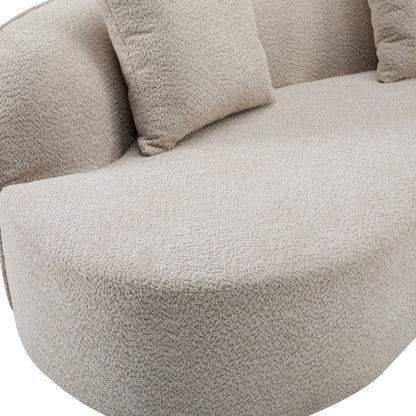 The Almond Curved Sectional Sofa – 126"