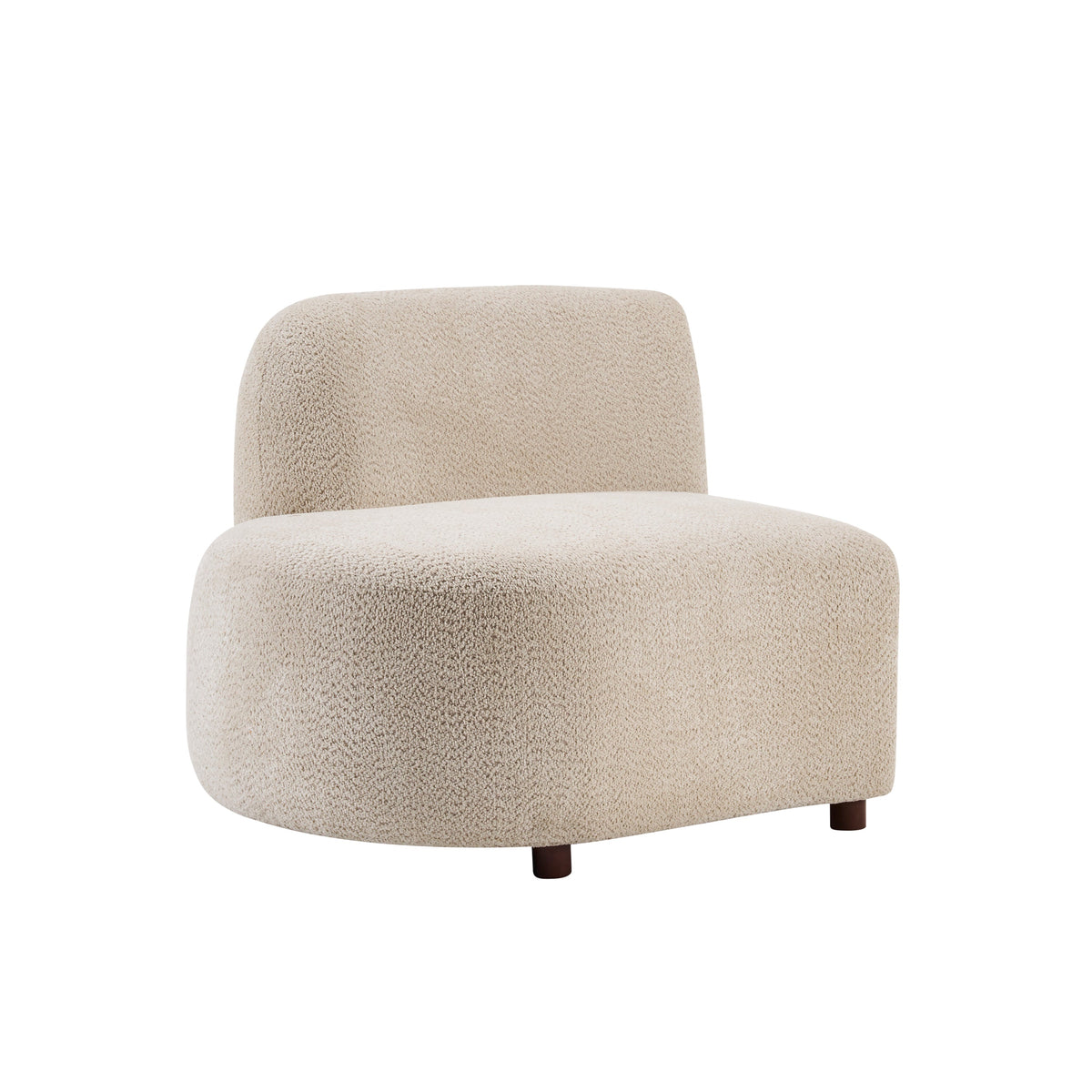 Cozelle 2-Piece Modern Curved Cloud Upholstered Boucle Sofas