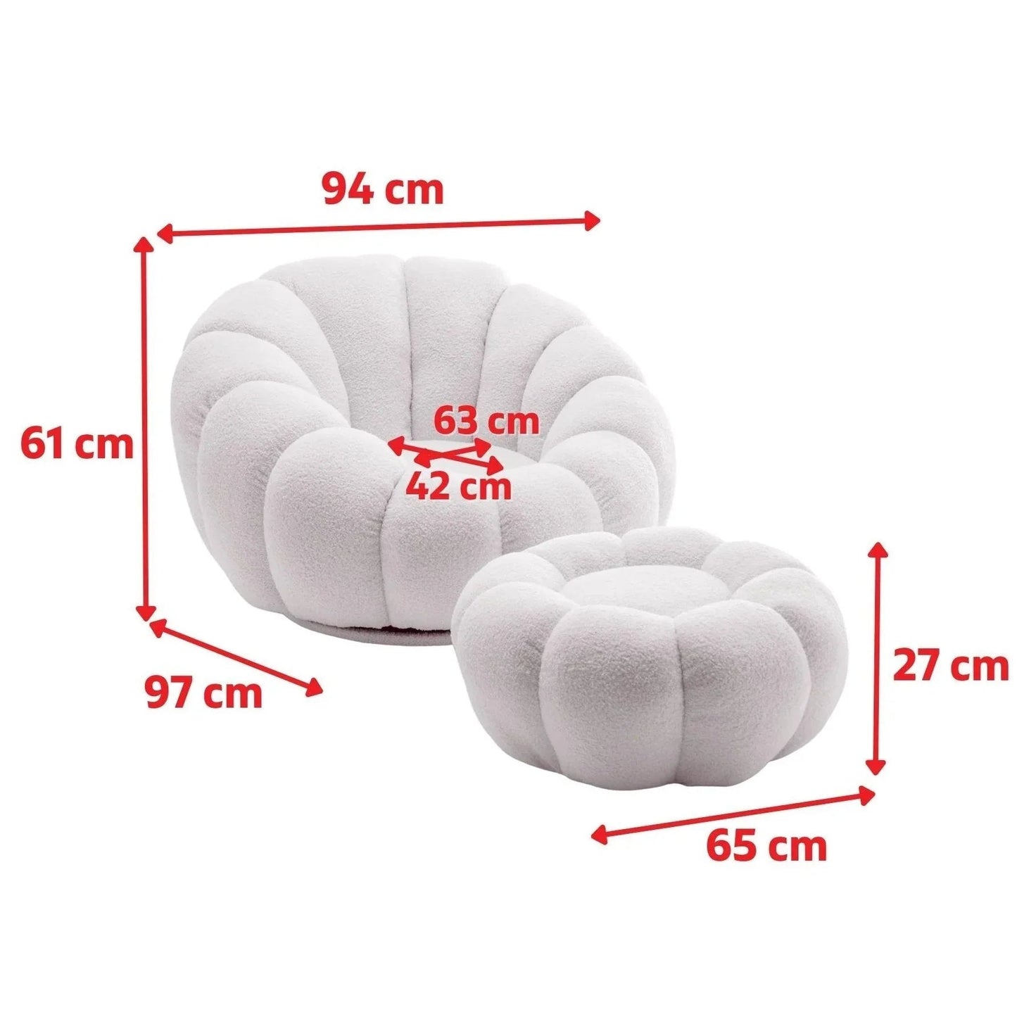Sofa - 360 Swivel White