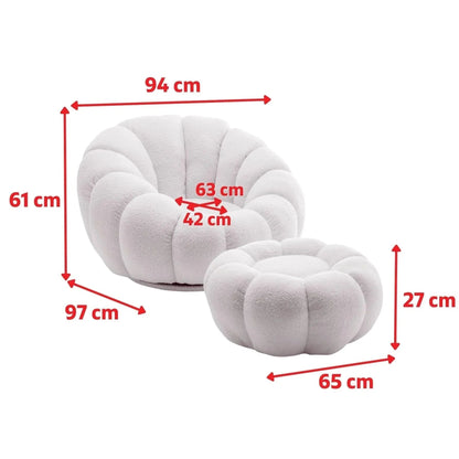 Sofa - 360 Swivel White