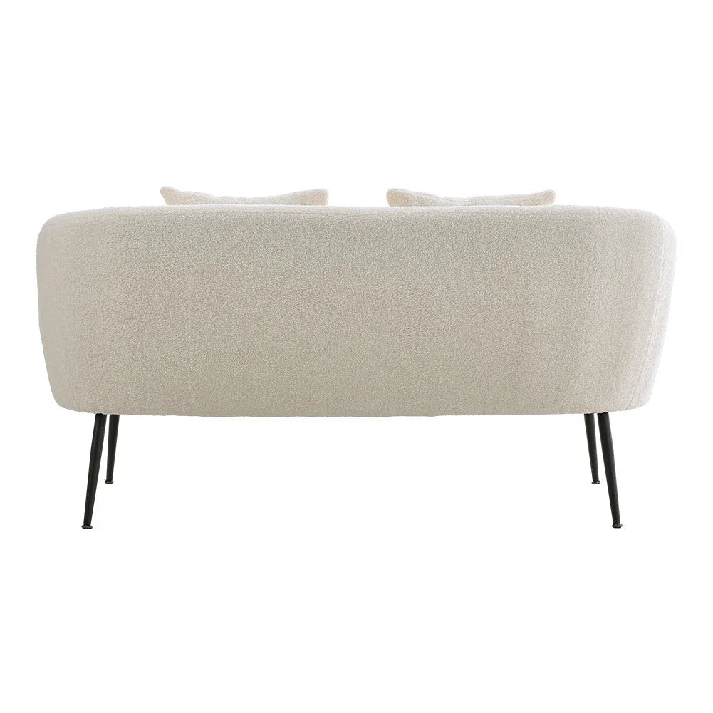 Sofa - Leather White 2-Seater