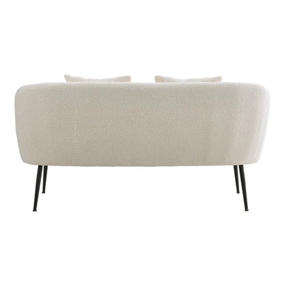 Sofa - Leather White 2-Seater