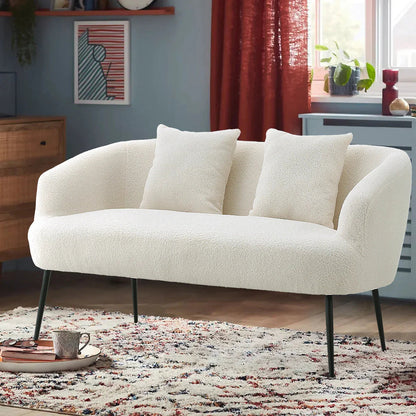 Sofa - Leather White 2-Seater